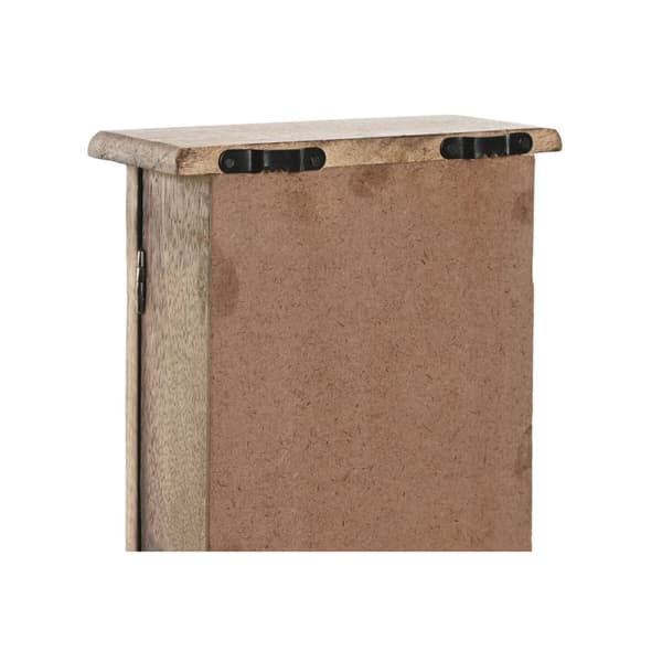 Nyckelskåp Home ESPRIT Vit Naturell 18 x 7,5 x 28 cm