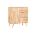 Miniatyrbild 1 av 8: Skänk Home ESPRIT Naturell Metall Rattan Gummiträ 73,5 x 35 x 78 cm