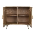 Miniatyrbillede 4 af 8: Skænk Home ESPRIT Gylden Natur Metal Mangotræ 81 x 45 x 75 cm