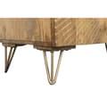 Miniatyrbillede 6 af 8: Skænk Home ESPRIT Gylden Natur Metal Mangotræ 81 x 45 x 75 cm