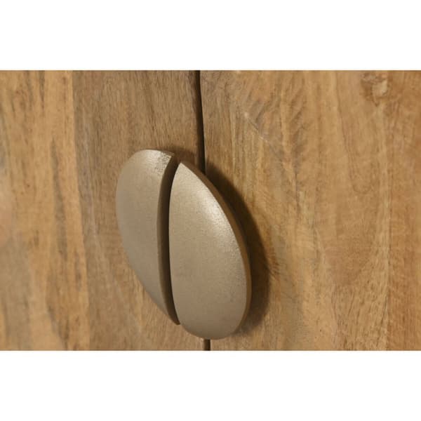 Skænk Home ESPRIT Gylden Natur Metal Mangotræ 81 x 45 x 75 cm