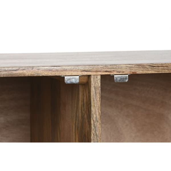 Skænk Home ESPRIT Gylden Natur Metal Mangotræ 81 x 45 x 75 cm