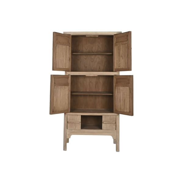 Skab Home ESPRIT Natur Elmetræ 92 x 42 x 189 cm