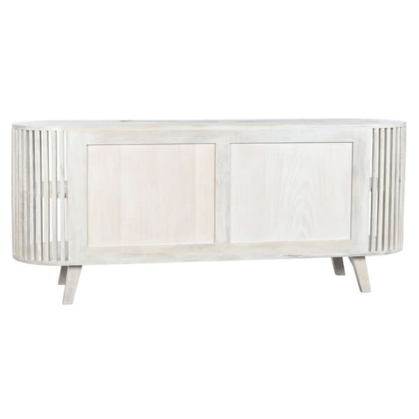 Skænk DKD Home Decor Hvid Mangotræ (150 x 40 x 65 cm)