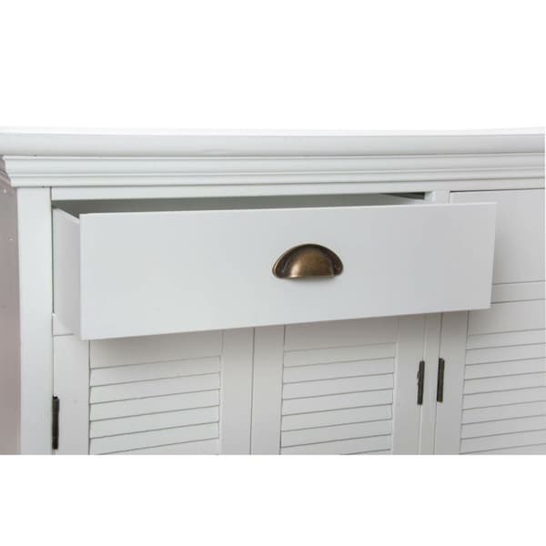 Skænk DKD Home Decor 165 x 37 x 204 cm Gran Træ Hvid