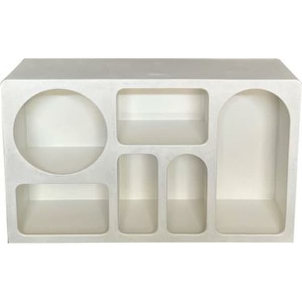 Skænk Home ESPRIT Hvid Træ MDF 120 x 26 x 75 cm