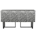 Miniatyrbillede 9 af 9: Skænk Home ESPRIT Sølvfarvet Metal Stål 151 x 41 x 80 cm