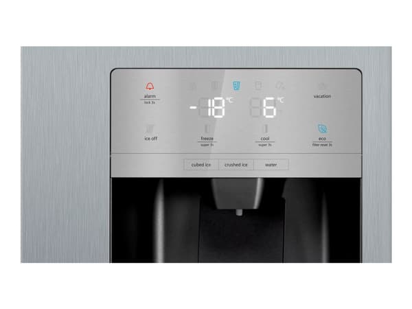 Siemens iQ500 KA93GAIEP Kombinerad kyl/frys side-by-side Fristående 560 l E Rostfritt stål