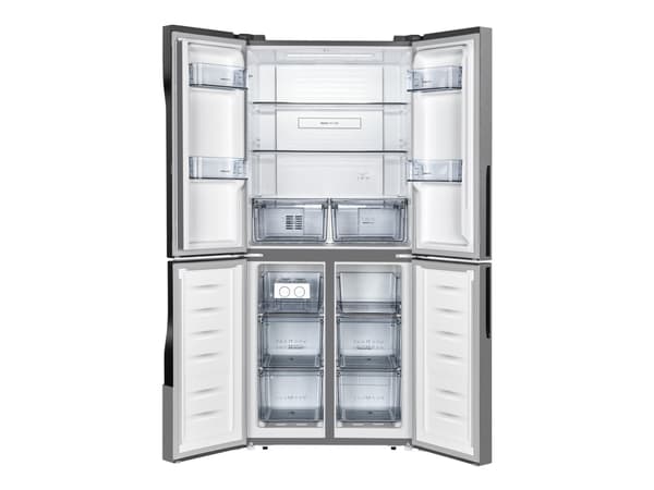Gorenje NRM8182MX - Kylskåp/frys - sida vid sida - bredd: 79.4 cm - djup: 64.3 cm - höjd: 181.6 cm - 427 liter - Klass E - rostfritt stål