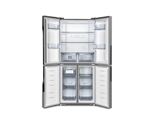 Gorenje NRM8182MX - Kylskåp/frys - sida vid sida - bredd: 79.4 cm - djup: 64.3 cm - höjd: 181.6 cm - 427 liter - Klass E - rostfritt stål