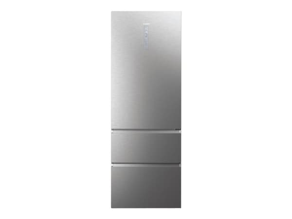 Haier 3D 70 Series 7 HTW7720ENMP - Kylskåp/frys - bottenfrysskåp - Wi-Fi - bredd: 70 cm - djup: 67.5 cm - höjd: 200.6 cm - 483 liter - Klass E - grå