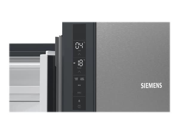Siemens iQ300 KF96NVPEA kjøleskap/fryser side-ved-side Frittstående 605 l E Sølv