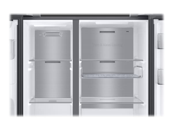 Samsung RS8000NC RS68A884CB1 - Kylskåp/frys - sida vid sida med vattenbehållare, isbehållare - Wi-Fi - bredd: 91.2 cm - djup: 71.6 cm - höjd: 178 cm