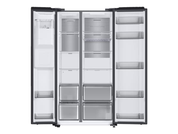 Samsung RS8000NC RS68A884CB1 - Kylskåp/frys - sida vid sida med vattenbehållare, isbehållare - Wi-Fi - bredd: 91.2 cm - djup: 71.6 cm - höjd: 178 cm