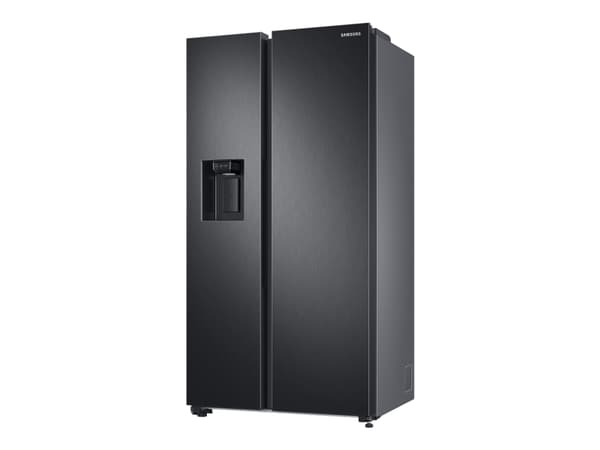 Samsung RS8000NC RS68A884CB1 - Kylskåp/frys - sida vid sida med vattenbehållare, isbehållare - Wi-Fi - bredd: 91.2 cm - djup: 71.6 cm - höjd: 178 cm Svart