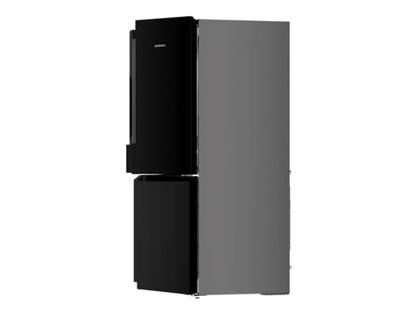 Siemens KF96NAXEA - Kjøleskap/fryser - bunnfryser - bredde: 91 cm - dybde: 73.1 cm - høyde: 183 cm - 605 liter - Klasse E - BlackSteel