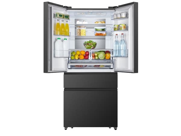 Hisense RF540N4SBF2, Fristående, Franska dörrar, Svart, Röra, LED, Insida