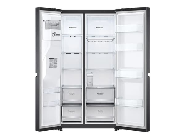 LG GSLV71MCLE, Vapaasti seisova, Amerikkalainen ovi, Musta, LED, 635 L, T