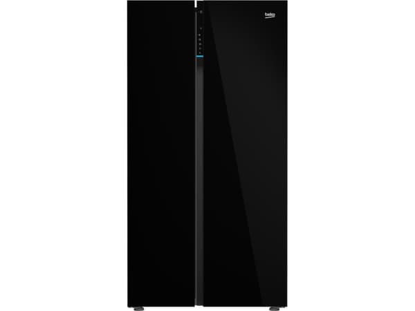 Beko GN163140ZGBN, Vapaasti seisova, Amerikkalainen ovi, Musta, LED, Kosketus, LED