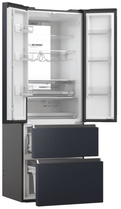 Haier FD 70 Serie 7 HFW7720ENMB, Vapaasti seisova, Ranskalainen ovi, Musta, LED, Kosketus, Ovessa
