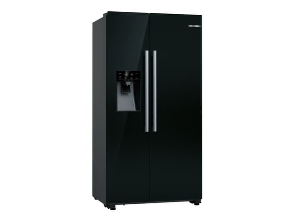 Bosch Serie 6 KAD93ABEP, Frittstående, Amerikansk dør, Sort, Glass, 562 l, SN-T Sort