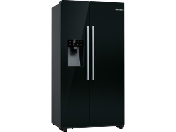 Bosch Serie 6 KAD93ABEP, Frittstående, Amerikansk dør, Sort, Glass, 562 l, SN-T Sort
