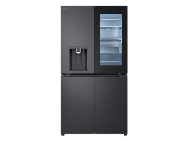 LG GMG960EVJE, vapaasti seisova, ranskalainen ovi, musta, mattamusta, painikkeet, kosketusnäyttö, LED