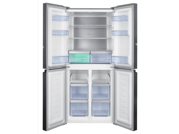 Beko GNO46623MXPN, Frittstående, Amerikansk dør, Rustfritt stål, 4 dører, Knapper, Berøringskontroll, LED