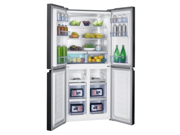 Beko GNO46623MXPN, Frittstående, Amerikansk dør, Rustfritt stål, 4 dører, Knapper, Berøringskontroll, LED