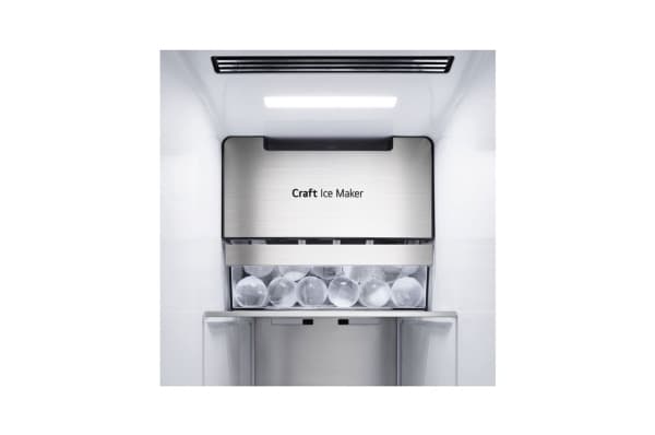LG GSXB90MCDE, Vapaasti seisova, Ranskalainen ovi, Musta, LED, Ovi-ovessa, Anturi