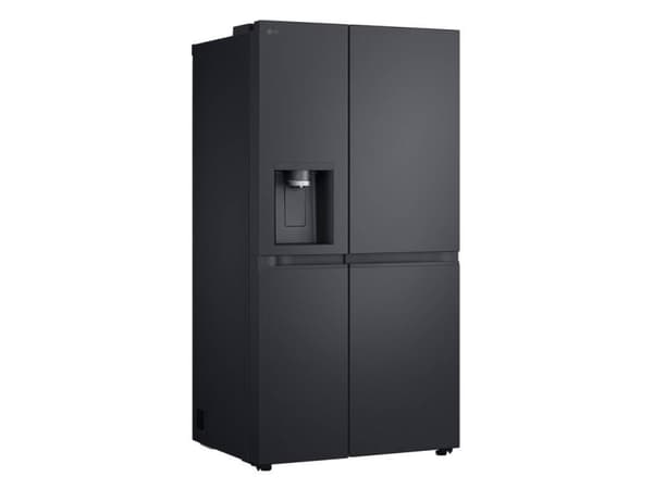 LG GSLE91EVAC, Vapaasti seisova, Amerikkalainen ovi, Musta, LED, Oven päällä, Lasi