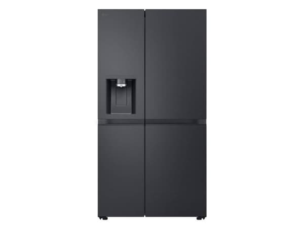LG GSLE91EVAC, Vapaasti seisova, Amerikkalainen ovi, Musta, LED, Oven päällä, Lasi