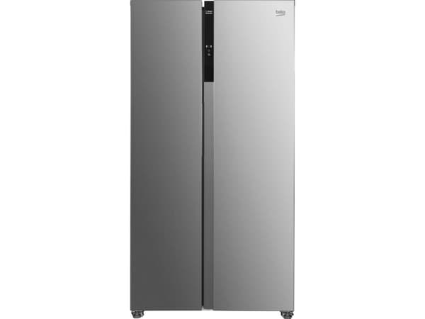Beko GNO5323XPN, Frittstående, Amerikansk dør, Rustfritt stål, 2 dører, Dør-på-dør, Berøringskontroll