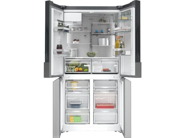 Siemens iQ500 KF96IAPEA - Kylskåp/frys - nedre frys med fransk dörr med isbehållare, vattenbehållare - bredd: 90.5 cm - djup: 73.1 cm - höjd: 183 cm