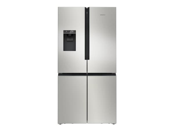 Siemens iQ500 KF96IAPEA - Kylskåp/frys - nedre frys med fransk dörr med isbehållare, vattenbehållare - bredd: 90.5 cm - djup: 73.1 cm - höjd: 183 cm