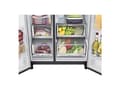 Miniatyrbild 5 av 5: LG InstaView GSGV81EPLL, Fristående, Amerikansk dörr, Svart, Insida, R600a, Glas