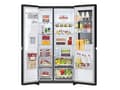 Miniatyrbild 2 av 5: LG InstaView GSGV81EPLL, Fristående, Amerikansk dörr, Svart, Insida, R600a, Glas