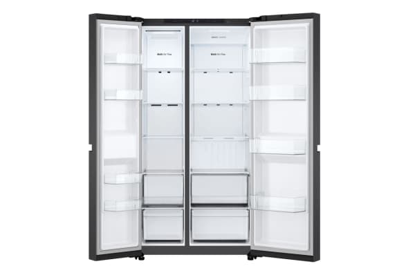 LG GSBC40EPPE, Frittstående, Amerikansk dør, Sort, 2 dører, LED, På innsiden