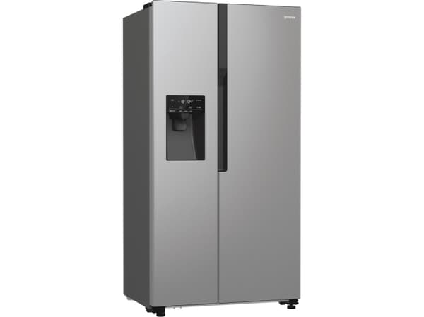 Gorenje NRR9185ESXL, Freestanding, American door, Stainless steel, LED, Glass, 566 L