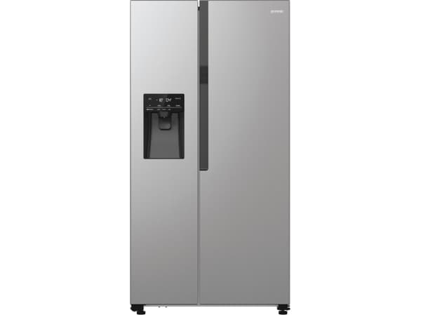 Gorenje NRR9185ESXL, Fristående, Amerikansk dörr, Rostfritt stål, LED, Glas, 566 l Rostfritt stål