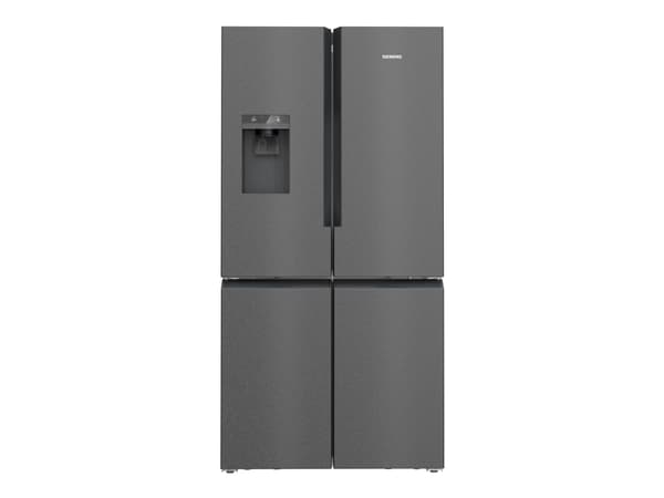 Siemens iQ700 KF96DPXEA - Kjøleskap/fryser - fransk dør underfryser med isdispenser, vannautomat - Wi-Fi - bredde: 90.5 cm - dybde: 73.1 cm - høyde: