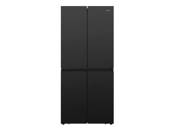 Hisense RQ563N4GB1, Vapaasti seisova, Ranskalainen ovi, Musta, LED, Lasi, CE / GS / CB musta