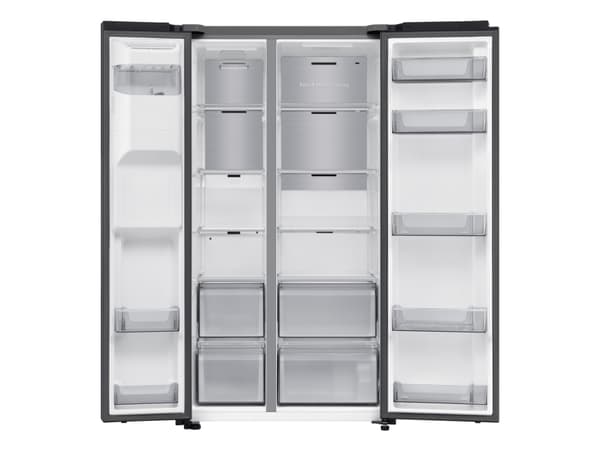 Samsung Series 7 RS70F66KCF, Freestanding, American door, Black, 2 door(s), Premium Black Steel, 36/64