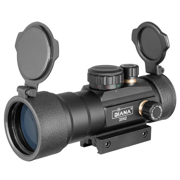 Grön Röd Punkt Sikte, Taktisk Optik, Passar 11/20mm Rail, 3X44