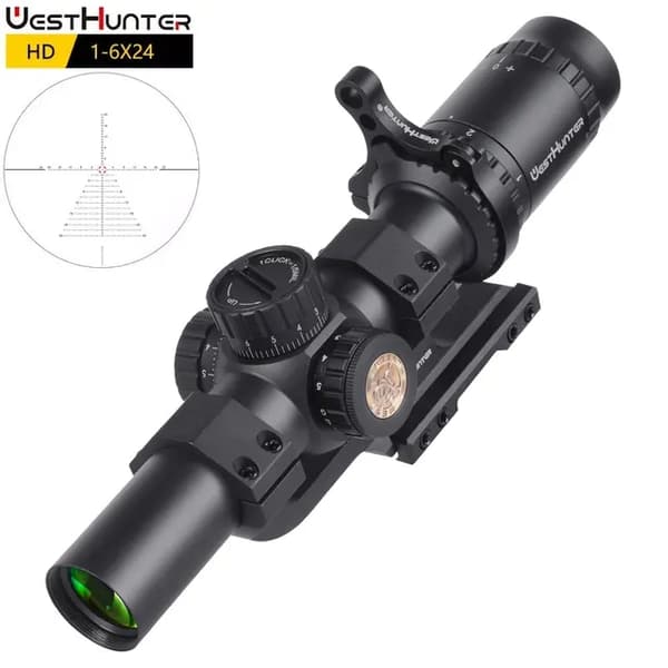 Metsästyskaukoputki, HD-lasilla kaiverrettu tähtäin, laaja näkökenttä, Matala 11MM ThrowLever