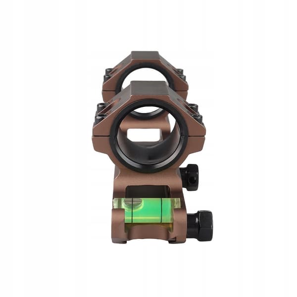 Kikarsiktesfäste 25,4 mm/30 mm ett stycke Picatinny 20 mm LEVEL brunt