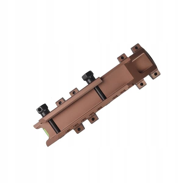 Kikarsiktesfäste 25,4 mm/30 mm ett stycke Picatinny 20 mm LEVEL brunt