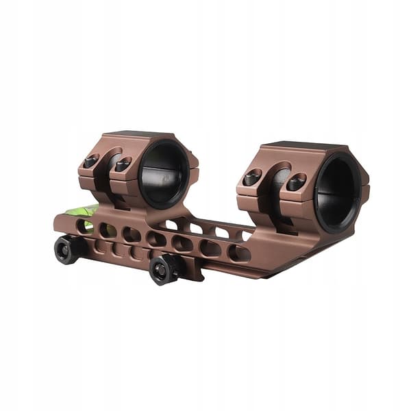 Kikarsiktesfäste 25,4 mm/30 mm ett stycke Picatinny 20 mm LEVEL brunt