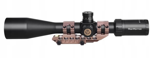 Kikarsiktesfäste 25,4 mm/30 mm ett stycke Picatinny 20 mm LEVEL brunt