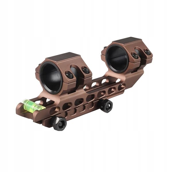 Kikarsiktesfäste 25,4 mm/30 mm ett stycke Picatinny 20 mm LEVEL brunt